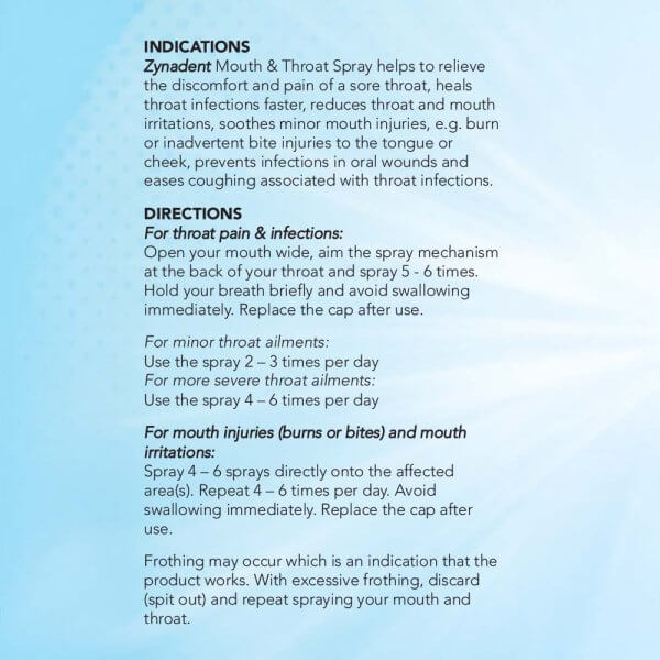 Natural Mouth & Throat Spray 100ml